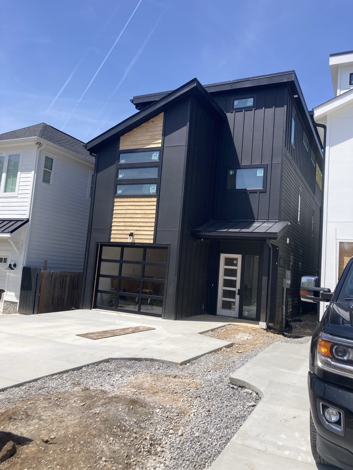 Custom home exterior on a project managed by James Chamberlin